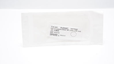 Teleflex X-6633 Pledget White PTFE 3/8inch x 5/16inch x 1/16inch (x) -Pack of 10